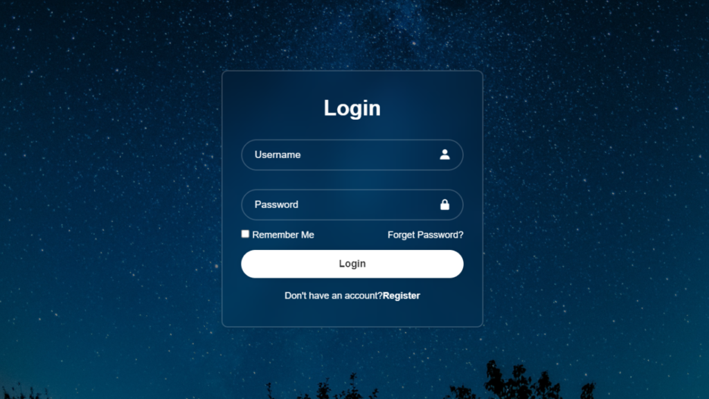 Animated Login Form
