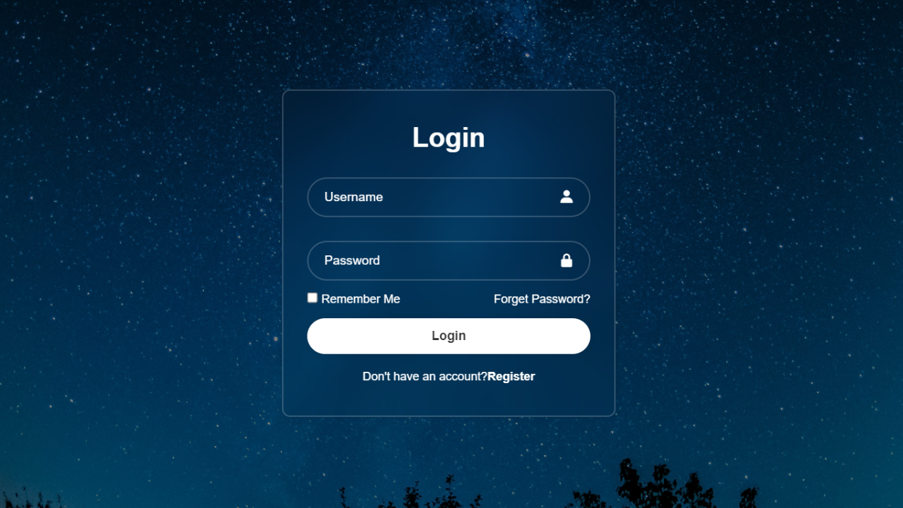 Animated Login Form