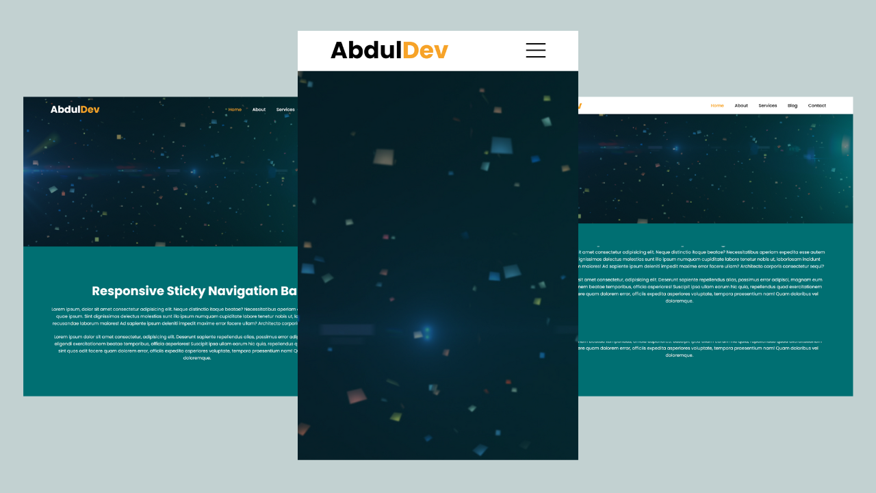 Sticky Navigation Bar